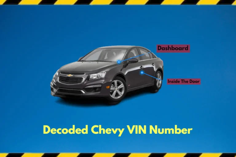 How the Chevy VIN Number Is Decoded